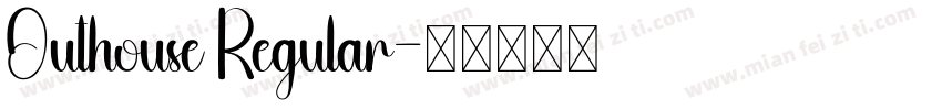 Outhouse Regular字体转换